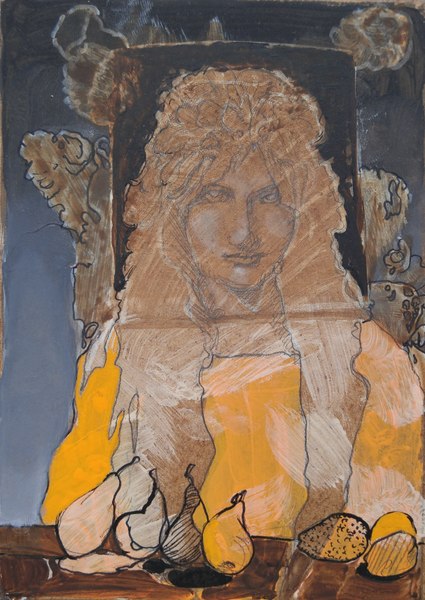 Portrait III - 13x18 - tempera